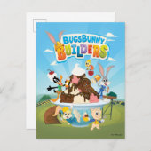 Carte Postale BUGS BUNNY BUILDERS™| Looney Builders Ice Cream (Devant / Derrière)