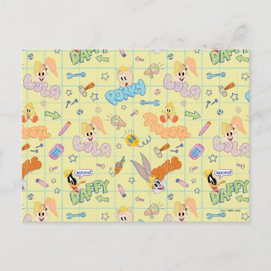 Carte Postale BUGS BUNNY BUILDERS™| Modèle de croquis de personn (Devant)