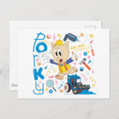 Carte Postale BUGS BUNNY BUILDERS™| Porky Pig Work Tools (Devant / Derrière)