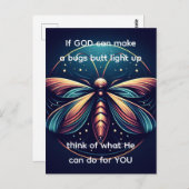 Carte Postale Bugs Butt Light Up Firefly Lightning bug (Devant / Derrière)