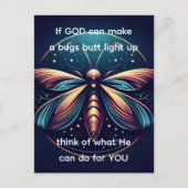 Carte Postale Bugs Butt Light Up Firefly Lightning bug (Devant)