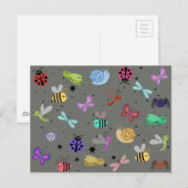 Carte Postale Bugs et insectes (Devant / Derrière)