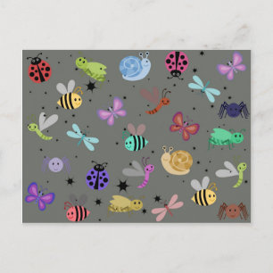Carte Postale Bugs et insectes