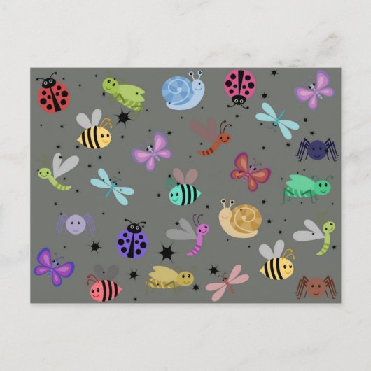 Carte Postale Bugs et insectes (Devant)