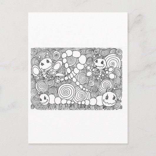 Carte Postale Bugz en pourcentage (Devant)
