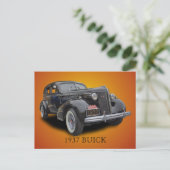 CARTE POSTALE BUICK 1937 (Debout devant)