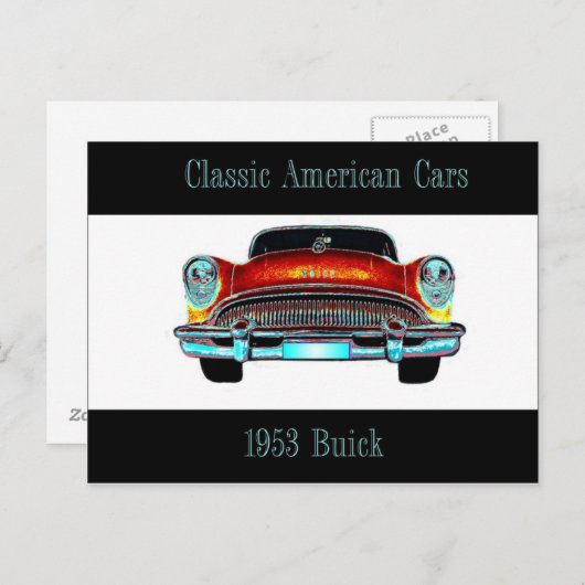 Carte postale Buick 1953 (Devant / Derrière)