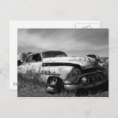 Carte Postale Buick Car dans un Junkyard (Devant / Derrière)