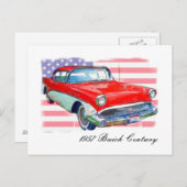 Carte Postale Buick Century 1957 (Devant / Derrière)
