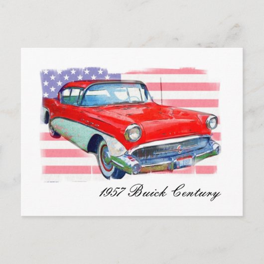 Carte Postale Buick Century 1957 (Devant)