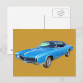 Carte Postale Buick Riviera Muscle Car 1967 (Devant / Derrière)