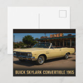 Carte Postale Buick Skylark Cabriolet 1965 (Devant / Derrière)