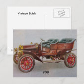 Carte Postale Buick vintage (Devant / Derrière)