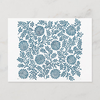 Carte Postale buisson bleu