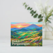 Carte Postale Bukit Pergasingan Indonésie (Debout devant)