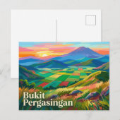 Carte Postale Bukit Pergasingan Indonésie (Devant / Derrière)