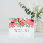 Carte postale BULA, Fidji ou carte Tiki (Debout devant)