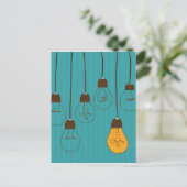 Carte Postale bulbs design (Debout devant)