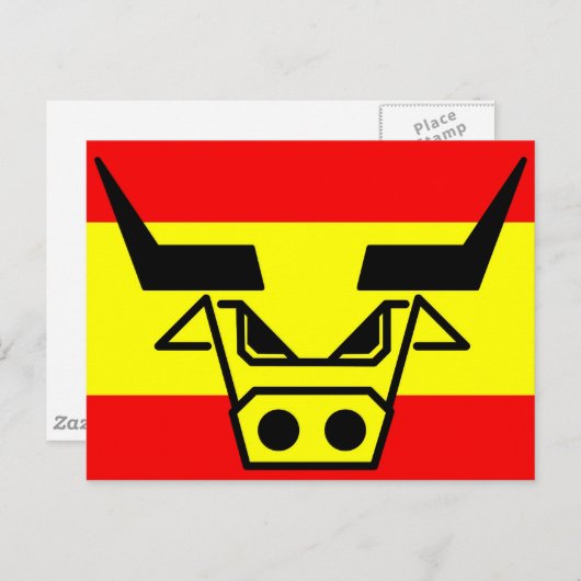 Carte Postale Bull espagnole (Devant / Derrière)