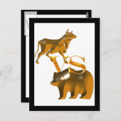 Carte Postale Bull Market Vs Bear Market (Devant / Derrière)