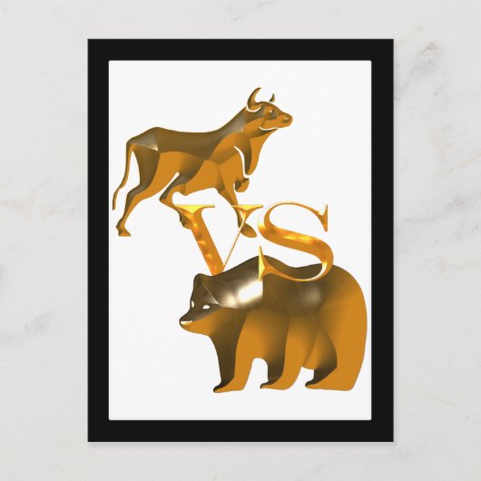 Carte Postale Bull Market Vs Bear Market (Devant)