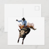 Carte Postale Bull Rider (Devant / Derrière)