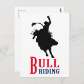Carte Postale Bull Riding (Devant / Derrière)