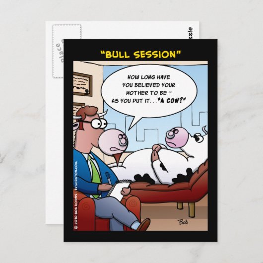 Carte Postale "Bull Session" (Devant / Derrière)