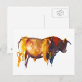 Carte Postale Bull Sunset 2010 (Devant / Derrière)