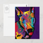Carte Postale Bull Terrier (Devant / Derrière)