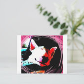 Carte Postale bull terrier anglais (Debout devant)