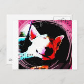 Carte Postale bull terrier anglais (Devant / Derrière)