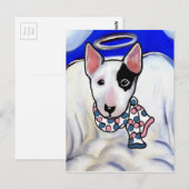 Carte Postale Bull Terrier miniature (Devant / Derrière)