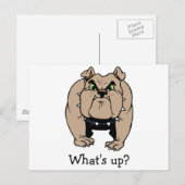 Carte postale Bulldog (Devant / Derrière)