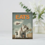 Carte Postale Bulldog (Debout devant)