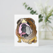 Carte postale Bulldog (Debout devant)