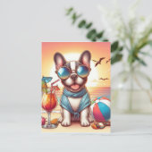 Carte postale Bulldog (Debout devant)