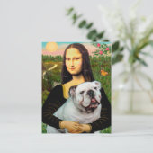 Carte Postale Bulldog 9 anglais - Mona Lisa (Debout devant)