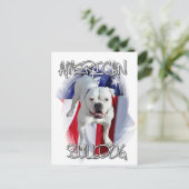 Carte Postale Bulldog américain (Debout devant)