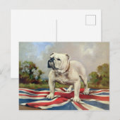 Carte Postale Bulldog britannique (Devant / Derrière)