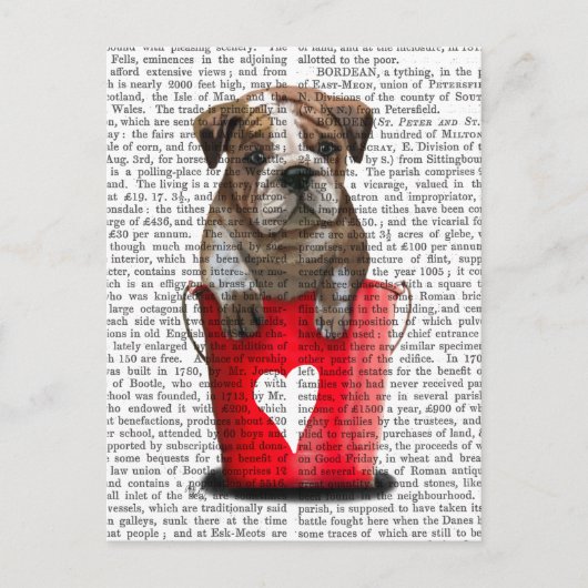 Carte Postale Bulldog Bucket Of Love Red (Devant)