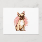 Carte Postale bulldog français (Devant)