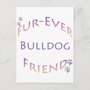 Carte Postale Bulldog Furever