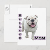 Carte Postale Bulldog Mom 4 (Devant / Derrière)