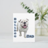 Carte Postale Bulldog Papa 4 (Debout devant)