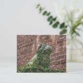 Carte Postale Bulldog Statue Savannah Géorgie (Debout devant)