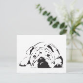 Carte Postale Bulldog Stencil (Debout devant)