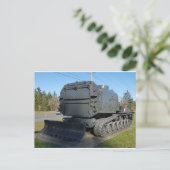 Carte Postale Bulldozer blindé militaire (Debout devant)