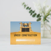 Carte Postale Bulldozer en construction (Debout devant)