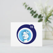 Carte Postale bulle bleue d'hillary clinton (Debout devant)